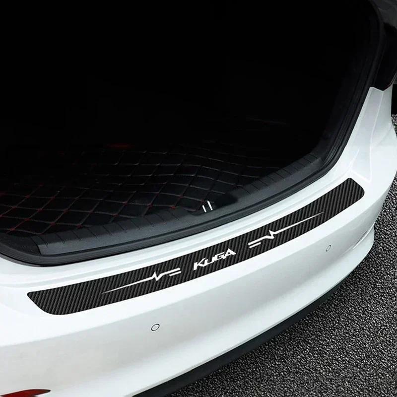 For Ford KUGA Logo Car Door Sill Protector Sticker Waterproof Anti Scratch Guard Plate Decal Auto Modification Accessories