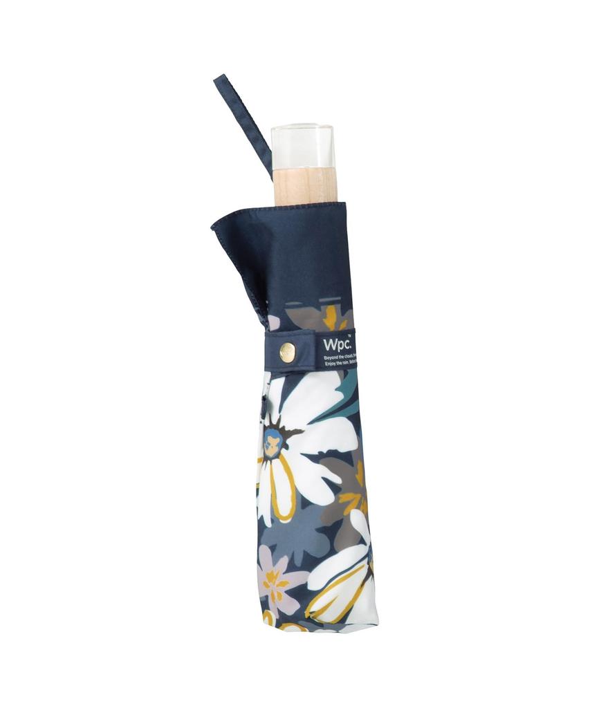 Folding Blooming Flower Rib For Sunny or Rainy Floral Travel Wpc. Umbrella, Mini, Navy, Umbrella, 50cm, Lightweight, Days, Women's, Pattern, Stylish,