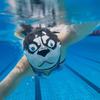 Dog Swimming Hat Funny Bathing Caps Comfortable Wear Silicone Swim Cap  Protecting Hair