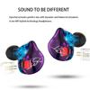 Внутриканальные наушники KZ ZST 1BA 1DD, Прозрачные Hi-Fi Мониторные Наушники, Проводные Спортивные Игровые Наушники для Музыкантов, Певиц и Аудиофилов (3,5 мм, Без микрофона,