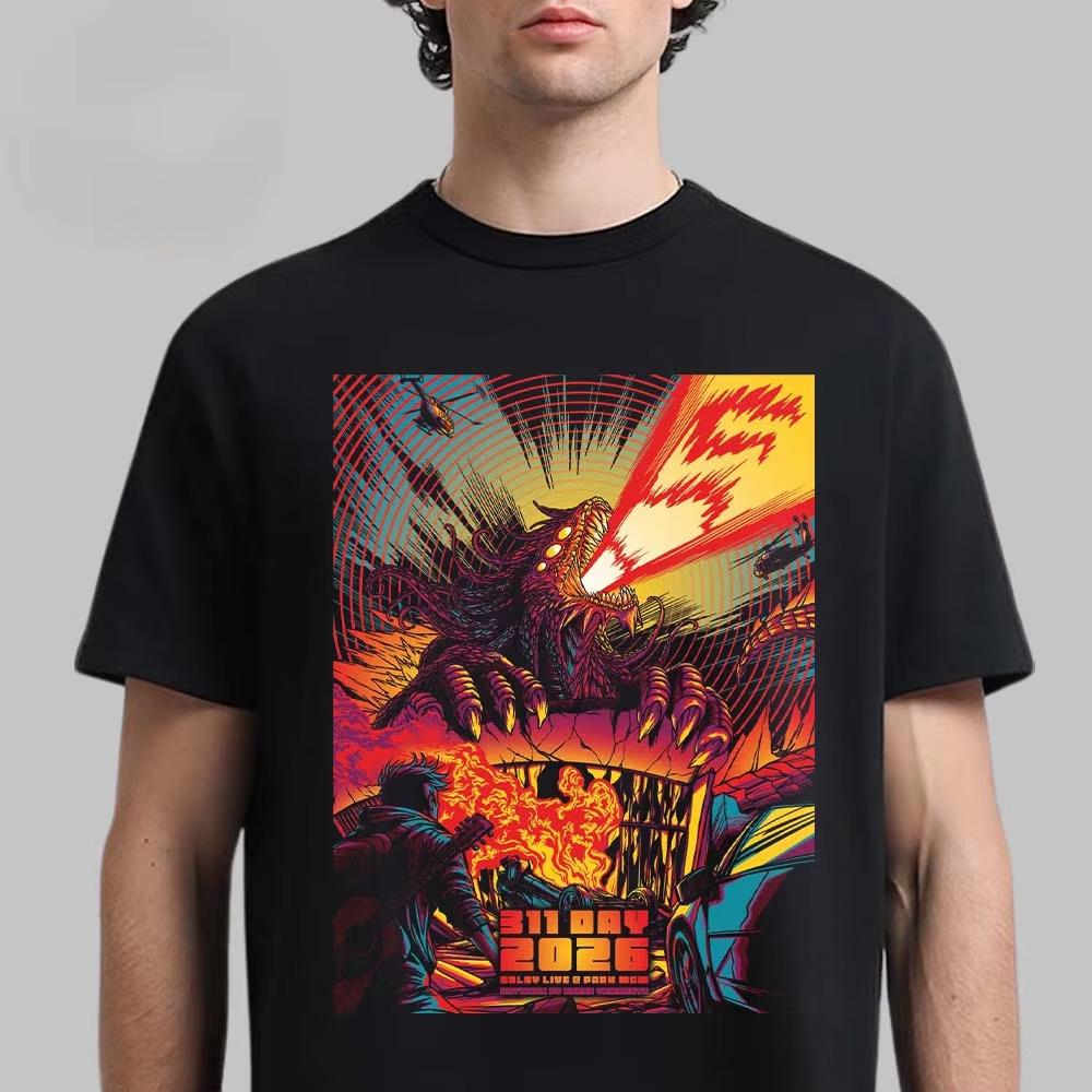 311 Day 2026 Las Vegas Night Two March 8 Concert Graphic Tee Retro Rock Streetwear Casual Unisex