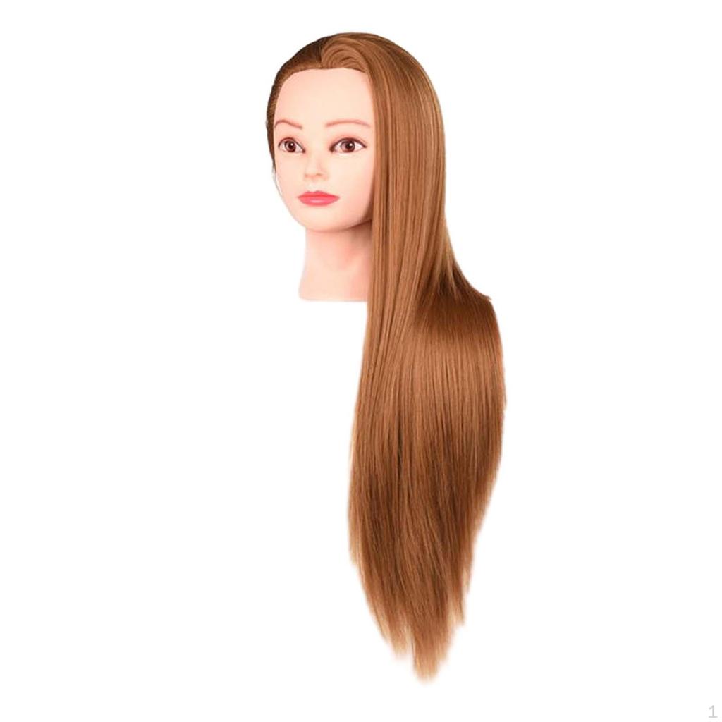 Hair Training Head Manikin Doll Mannequin Long for DIY Cutting