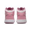 Кроссовки Air Jordan 1 Mid GS День Святого Валентина 2023 Детские Розовый Коралловый-Песочный Пустынный-Ягодный DQ8423-616