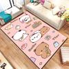 Bubu and Dudu Cartoon Area Rug Kawaii Bear Print Floor Mat Non Slip Carpet For Bedroom Living Room Kids Playroom Home Decor Gift