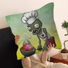 Игровой Чехол на Подушку 45*45см Plants Vs Z-Zombies Наволочка Декор Подушки Домашняя Наволочка для Подушки на Диван