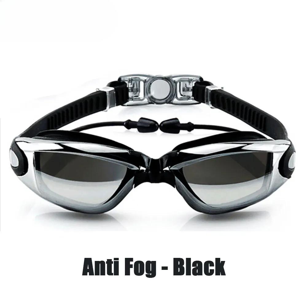 Профессиональные очки для плавания, противотуманные очки для взрослых, водонепроницаемые регулируемые силиконовые очки для плавания, очки для мужчин и женщин