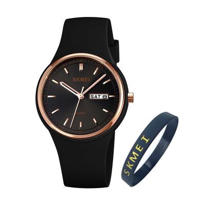 SKMEI Hand Day of the High School Black Watch для женщин Женские часы, Силиконовые, Водонепроницаемые, Спортивные, Милые, Студенческие, Простые, Часы, Женские часы,
