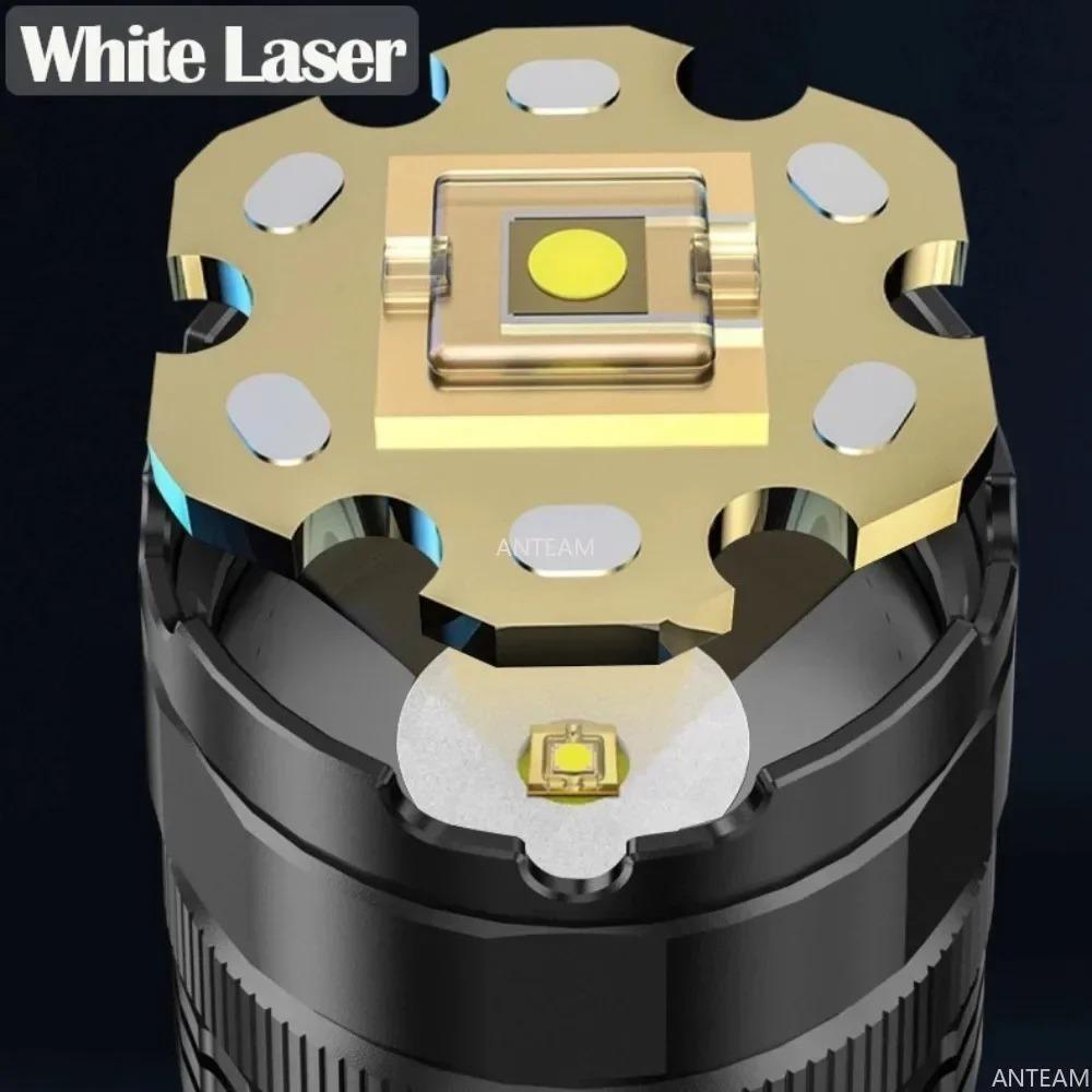 НОВЫЙ 10000LM светодиодный фонарь высокой мощности со встроенным аккумулятором 6000 мАч тактический фонарь аварийный прожектор самый мощный фонарь