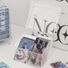 Rectangular Photo Card Collection Organizer Acrylic Small Card Storage Case  Jewelry