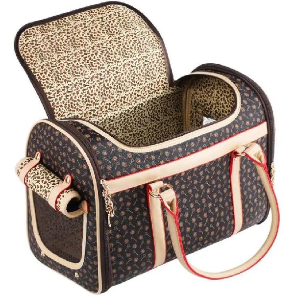 Luxury Pet Carrier Car Dog Bag Multi-functional Transport Outdoor Pet Shoulder Sling Foldable Puppy Travel Handbag Dog Accessory