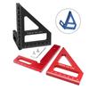 45/90 Degree Aluminum Alloy Miter Triangle Ruler High Precision Layout Measuring Tool Woodworking Square Protractor 3D Multi Angle Measuring Ruler