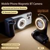 Mobile Phone Camera Handle,smartphone Camera Holder,magnetic Detachable Remote Control Shutter,360° Rotating Magnetic for Take Selfies,live Streaming