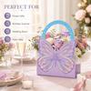 Butterfly Bouquet Packaging Box Set of 5 with Carry Handle, Gift-Ready Flower Box for Birthdays and Anniversary Display