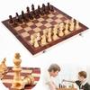 3 In 1 Wooden Chess Backgammon Checkers Travel Games Chess Set Board Indoor International Chess