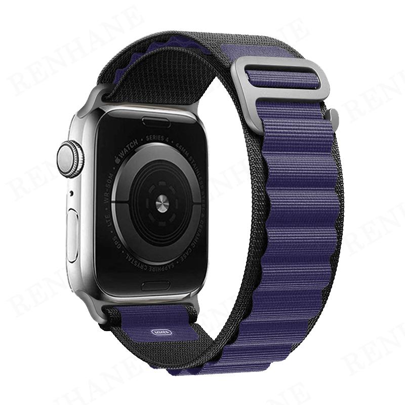 Нейлоновый ремешок Alpine Loop для Apple Watch, ремешок 49 мм, 45 мм, 41 мм, 44 мм, 40 мм, 42 мм, 38 мм, металлический браслет с G-крючком, ремешок IWatch Ultra 34 5 SE 6 7 8