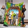 Jungle Animal Friends Plush Blanket Suitable All Seasons Soft Comfortable Sofa Office Nap Travel Birthday Gift Christmas Present