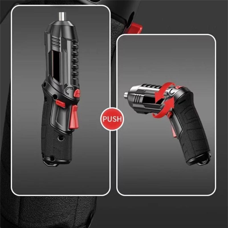 Многофункциональный набор электрических отверток, портативный беспроводной электроинструмент со светодиодной подсветкой для дома