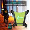 LED Turn Signal Bike Pack USB Rechargeable Reflective Vest Backpack with Direction Indicator Safety