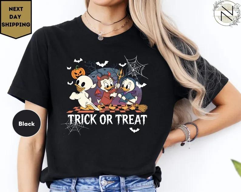 Huey Dewey Louie Halloween Costume Trick Or Treat Shirt Ducktales Disneyland