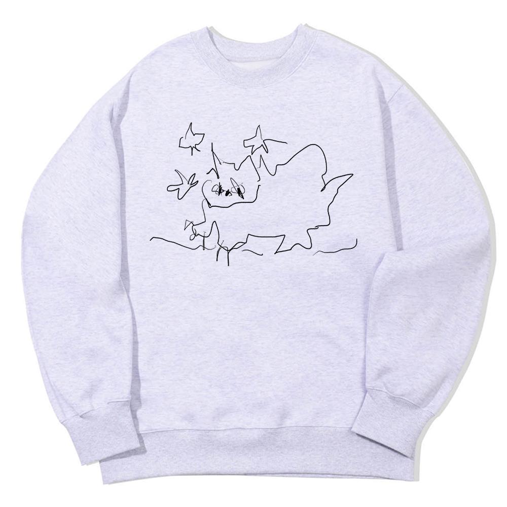 AWESOMEUS Cat And Stars Sweat Shirts_3 Color