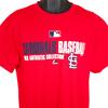 Мужская футболка St Louis Cardinals 100% хлопок Топ Мужской Размер Большой Красный MLB Бейсбол Majestic