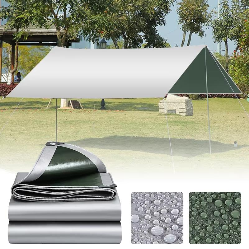 Large Tarpaulin Waterproof Heavy-Duty Rain Cloth Truck Tarp Cover Outdoor Camping Tent Canopy Pergola Sun Shade Car Shed Awning