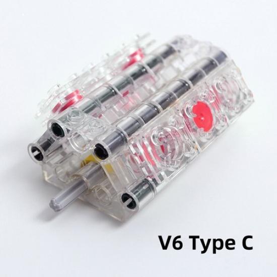 Новые детали Technic Блок цилиндров поршня V6 V2 V4 Кирпичики Модель DIY Игрушка для le*go
