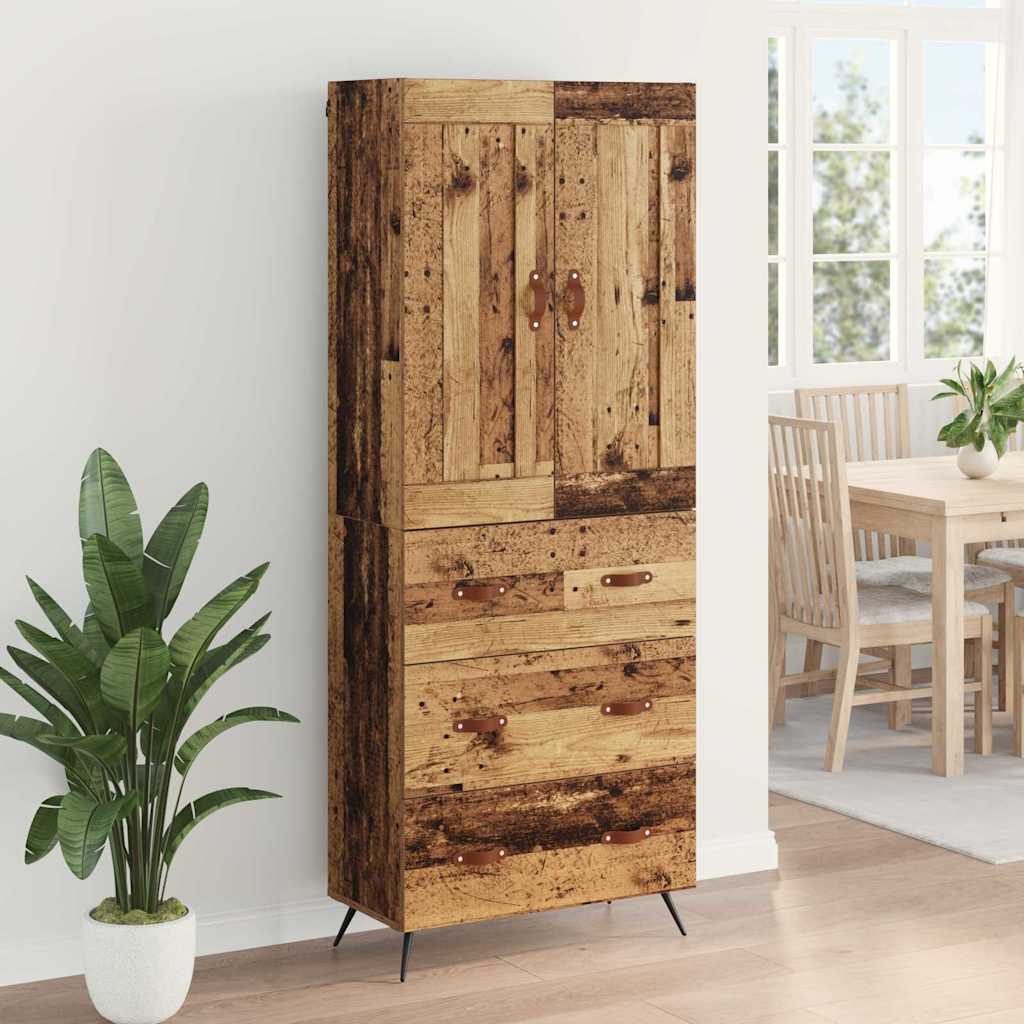Highboard Reclaimed Wood 69.5 x 34 x 180 cm Particle Board