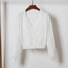 2022 Women's Slim-Fit Long-Sleeve Knit Cardigan Sweater - Spring/Autumn Fashion