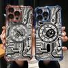 Креативный чехол-пластина с изображением схемы для iPhone 16 15 14 13 12 11 Pro Max X XR XSMax 7 8 Plus, противоударный, защитный от падений, бронированный