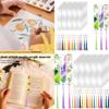 Set of 200 DIY Acrylic Blank Bookmarks Colorful Tassels Bookmark for Crafting and Labeling Jewelry Making Supplies