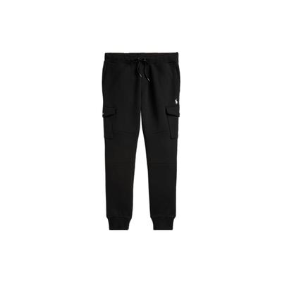 Polo Ss23 однотонные спортивные брюки с вышитым логотипом и манжетами, мужские брюки, черные MNPOPNT14A20094-001