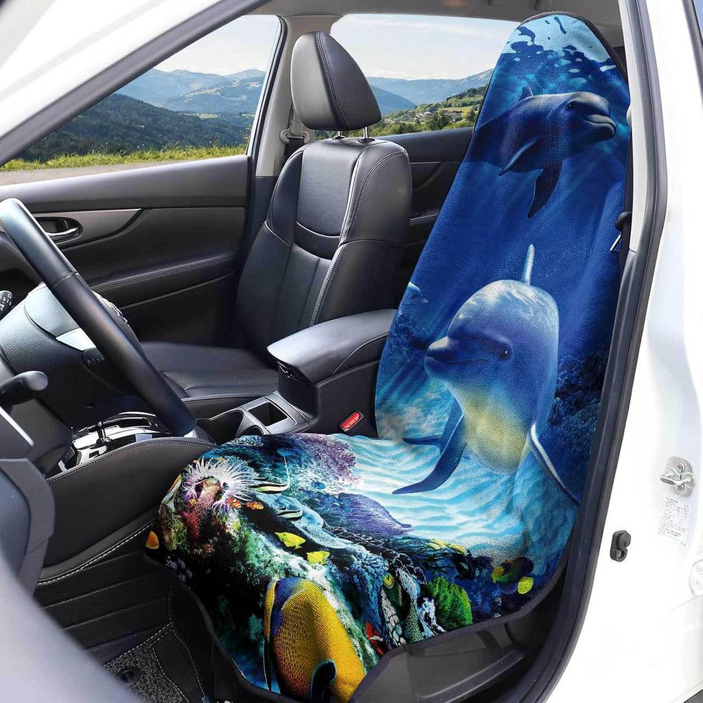 Universal Car Seat Towel Cover: All-Season Front Seat Protector for Gym and Workout