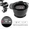 Electric color cream mixer for hair styling with time display