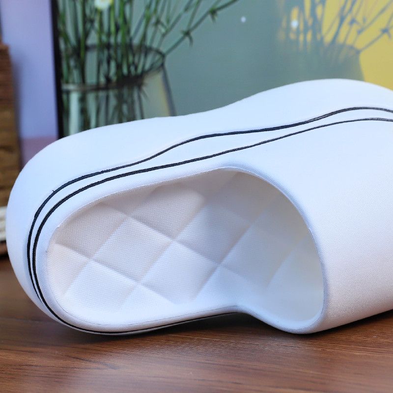 7,5 см высокие тапочки на платформе женские белые толстые шлепанцы туфли для лета женские увеличивающие рост тапочки для девочек сексуальные потертости