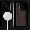 Genuine Leather Flip Case for Xiaomi 15 Ultra 17 Pro Max 14 13T Pro Business Slim Soft Leather Magnetic Full Coverage Shockproof Cover