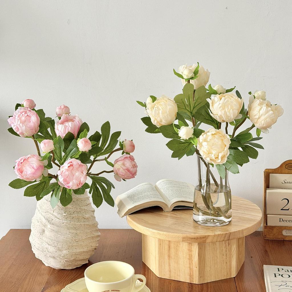 Искусственный цветок Пион Роза с двойным бутоном для декора дома, отеля или фотосъемки