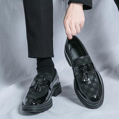 Модные кожаные мужские повседневные черные мокасины с кисточками ручной работы мягкие туфли для отдыха дышащие удобные мокасины для вождения