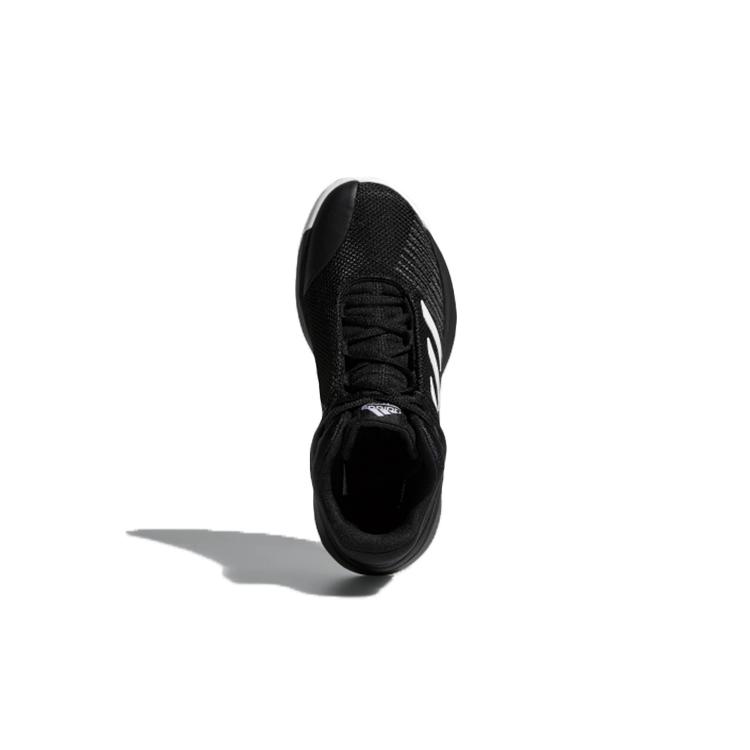 adidas Детские баскетбольные кроссовки Pro Spark 2018 K, дышащие, средняя высота, черные, белые, серые, для детей AH2644