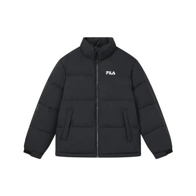 Fila Куртка пуховик унисекс с логотипом, на подкладке, свободного кроя, теплая, F51U349901F-BK