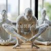 Статуэтка Йога-человека Минималистичный Декор для Дома Статуя 3D-печать Духовный Акцент для Гостиной, Рабочего Стола, Бара и Спортзала, Подарок для Йоги