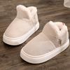 Fashion Winter Indoor Corduroy Cotton Slippers for Women Solid Color Platform Plush Slides Woman Non Slip Warm Cotton Shoes Female