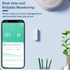 1~4 шт. Tuya WiFi Датчик температуры и влажности Умный датчик Дистанционное управление через приложение Для умного дома Поддержка SmartLife Яндекс Алиса