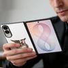 Милый чехол с принтом кошки и кролика для Samsung Z Fold 8 Ultra 7 6 5 4 Гибридная кожаная накладка Жесткий ПК-бампер Чехол для Galaxy Z Fold8 Fold7 Fold6 Fold5