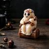 Reusable Silicone Molds Halloween Ghost Figurine Mold, Holding Skull Gnome Ornament Casting Crafting DIY Easy Release Candle Making Mold