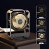 Compact Rechargeable Desktop Fan with Storage Box - Portable, Strong Wind for Dormitory & Office Use