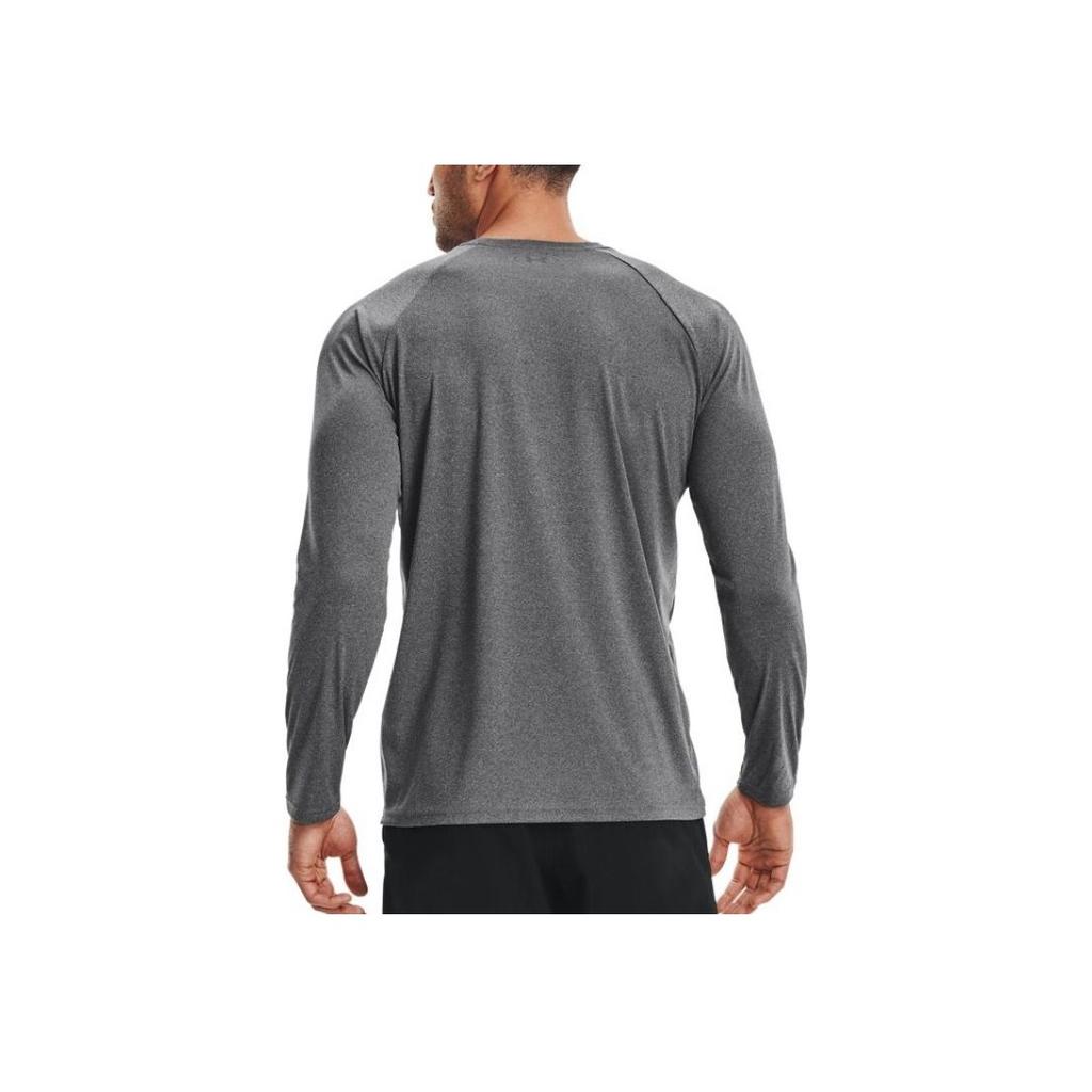 Under Armour Однотонная тренировочная футболка с круглым вырезом и длинным рукавом реглан, мужские топы, серая 1327970-001