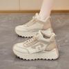 Autumn Women's Shoes High-top Breathable Sports Shoes Children Versatile Thick Soles Increase Height Casual Dad Shoes Women