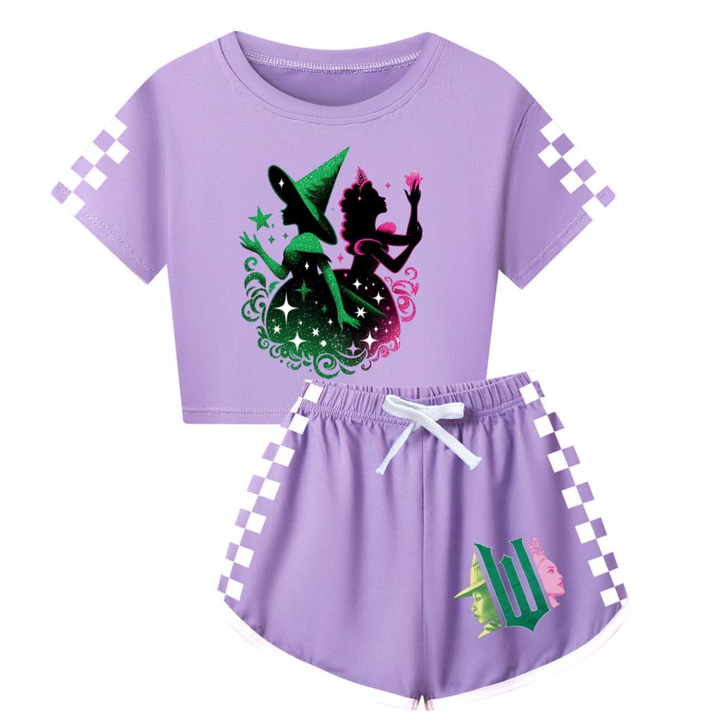 Детский хлопковый пижамный комплект Wicked для малышей из мягкого материала для дома и сна