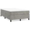 Maison Exclusive - Sommier à lattes de lit et matelas Gris clair 120x200cm Velours